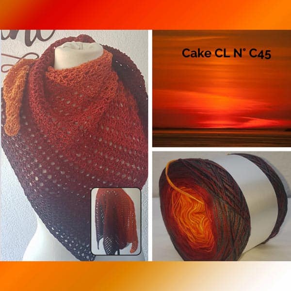 Produit Cake Pelote de laine ref: CL N°C45
