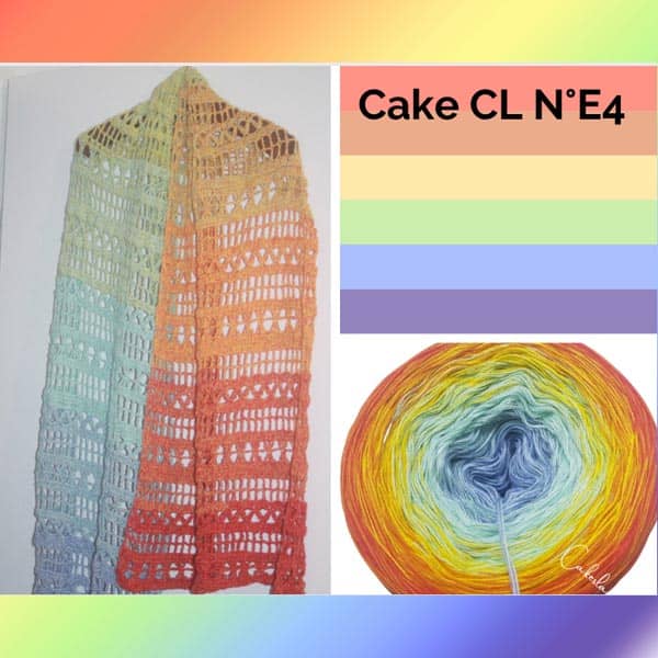 Produit Cake Pelote de laine ref: CL N°E4
