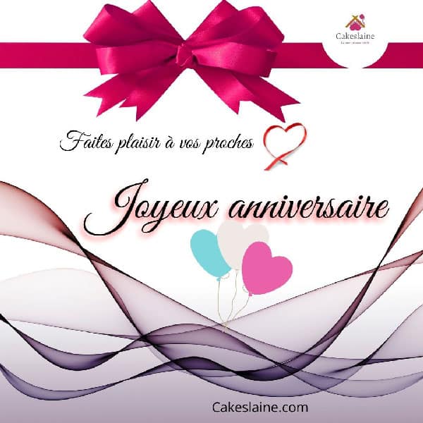 Une carte-cadeau pour fêter l'anniversaire de votre proche
