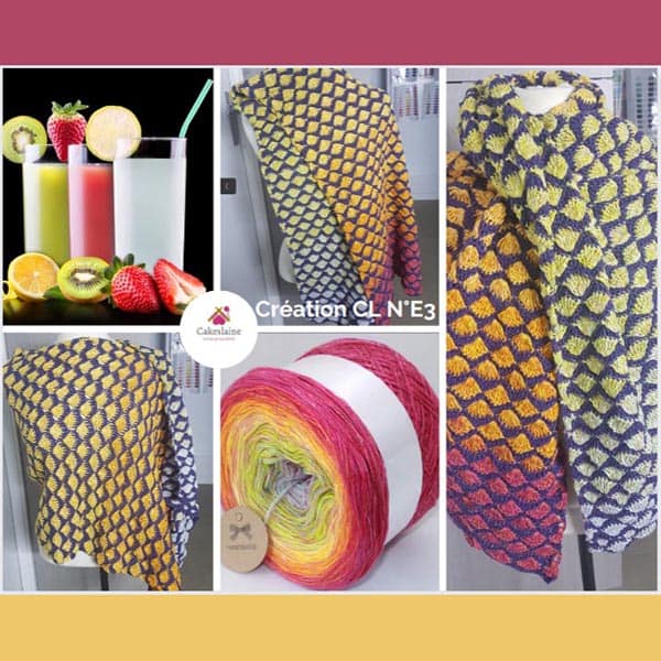 Produit Cake Pelote de laine ref: CL N°E3