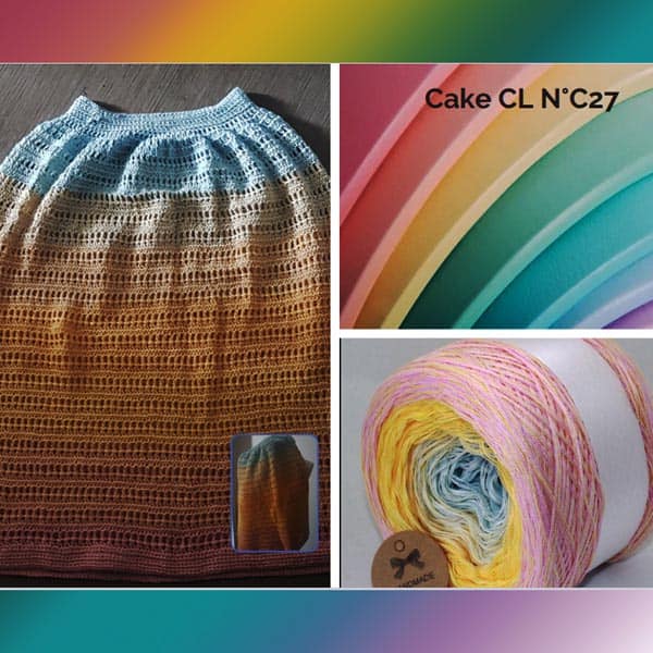 Produit Cake Pelote de laine ref: CL N°C27